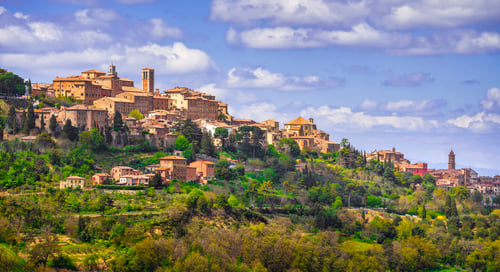 Montepulciano italian medieval village. Siena, Tuscany Italy Europe.
